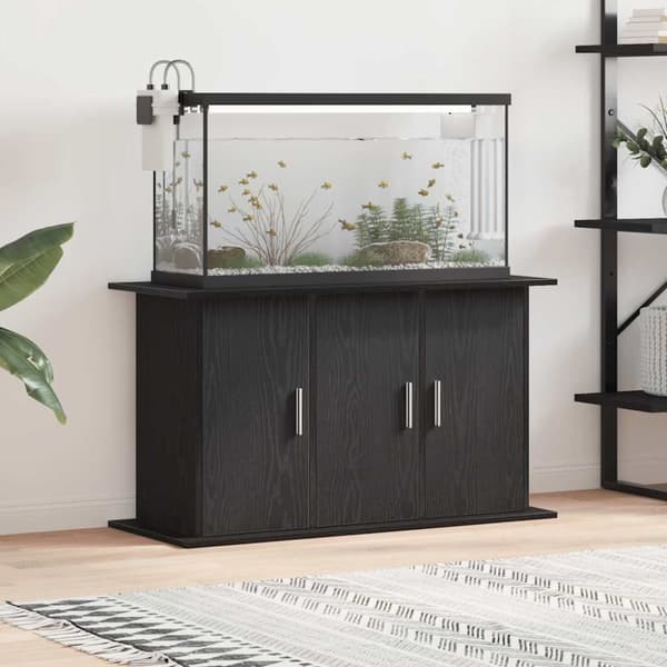 Akvariebänk svart ek 101x41x58 cm konstruerat trä