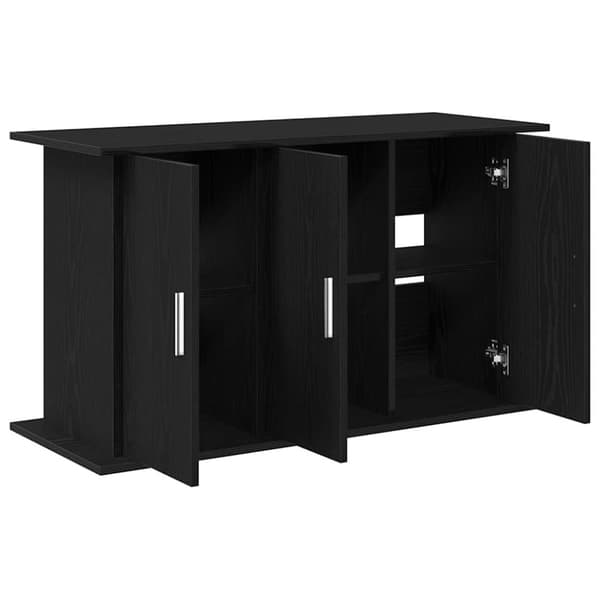 vidaXL akvariebord 101x41x58 cm konstrueret træ sort egetræsfarve