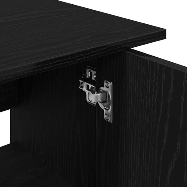 vidaXL akvariebord 101x41x58 cm konstrueret træ sort egetræsfarve