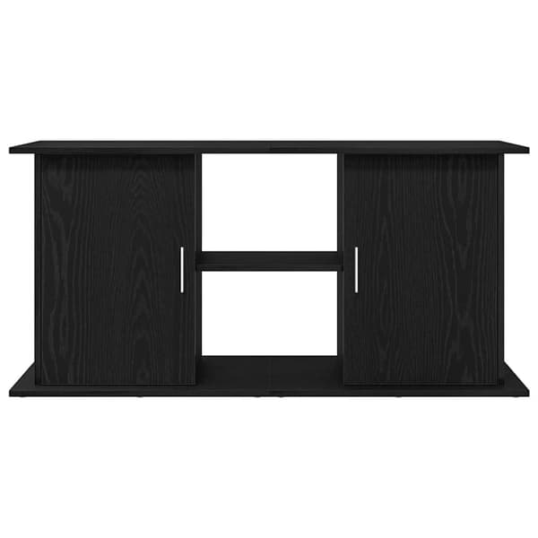 vidaXL Akvariumstativ svart eik 121x41x58 cm konstruert tre
