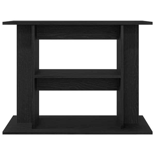 vidaXL akvariebord 80x35x60 cm konstrueret træ sort egetræsfarve