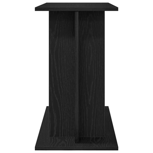 vidaXL akvariebord 80x35x60 cm konstrueret træ sort egetræsfarve
