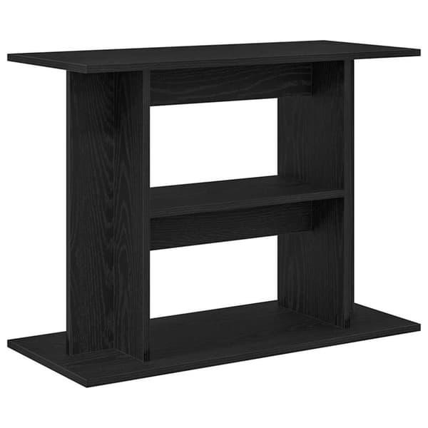 vidaXL akvariebord 80x35x60 cm konstrueret træ sort egetræsfarve