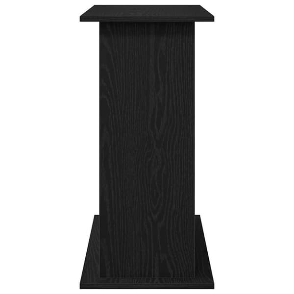 vidaXL Akvariumstativ svart eik 81x36x73 cm konstruert tre