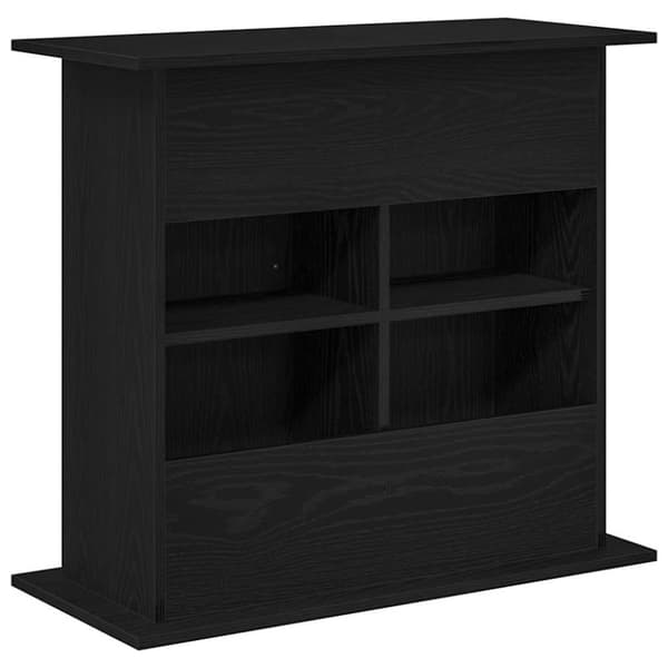 vidaXL Akvariumstativ svart eik 81x36x73 cm konstruert tre