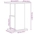 Miniatyrbilde 11 av 11: vidaXL Akvariumstativ svart eik 60,5x36x72,5 cm konstruert tre