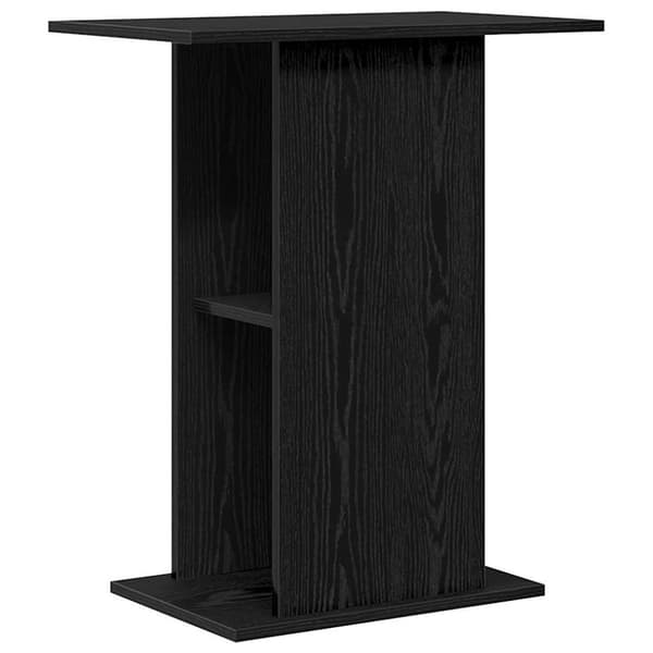 vidaXL akvariebord 60,5x36x72,5 cm konstrueret træ sort egetræsfarve