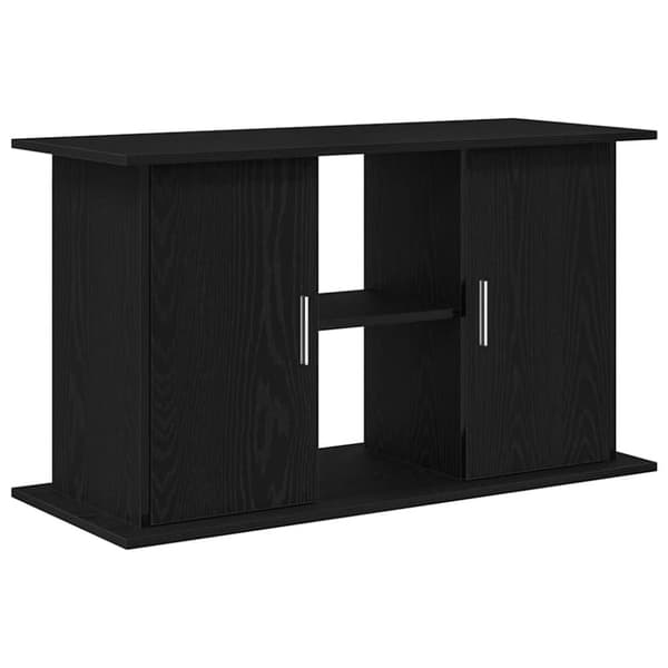vidaXL Akvariumstativ svart eik 101x41x58 cm konstruert tre