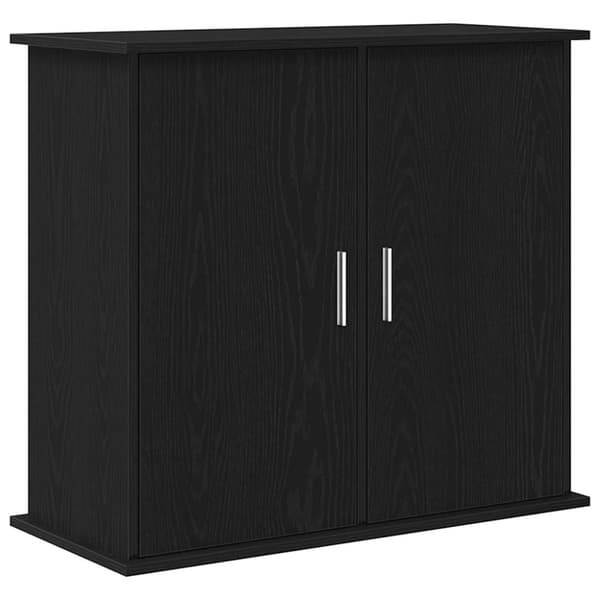 vidaXL Akvaarioteline musta tammi 81x36x73 cm tekninen puu