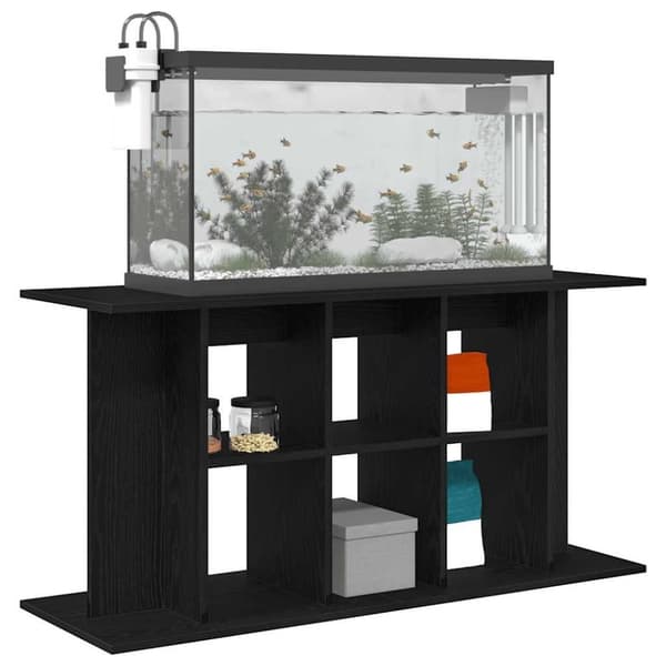 vidaXL Akvarieställ i svart ek 120x40x60 cm konstruerat trä