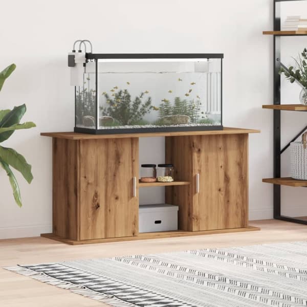 Akvariebänk artisan ek 121x41x58 cm konstruerat trä