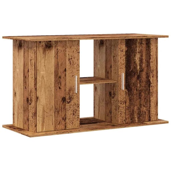 Akvariebänk åldrat trä 101x41x58 cm konstruerat trä