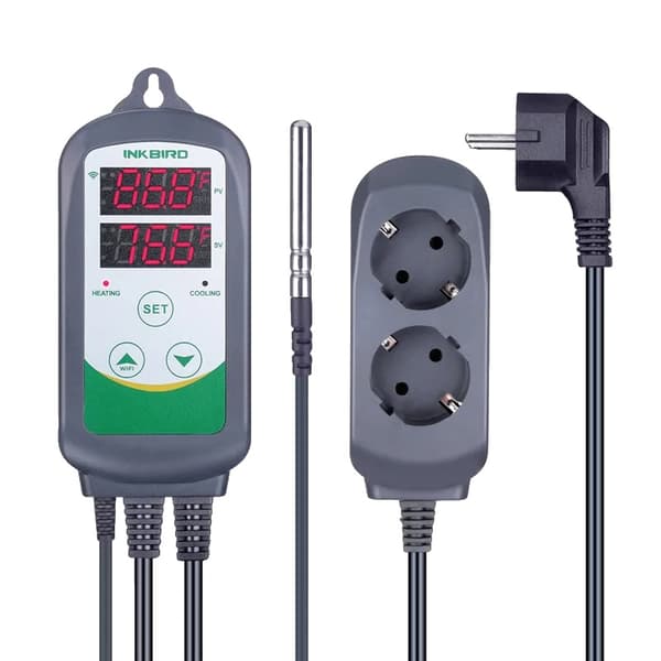 Temperaturregulator, Dual Relay Udgange, Plug-and-Play Design,ITC-308 WIFI