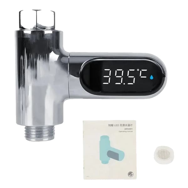 Brusevands termometer, 360° roterende LED-display, nem installation,Type 2dai