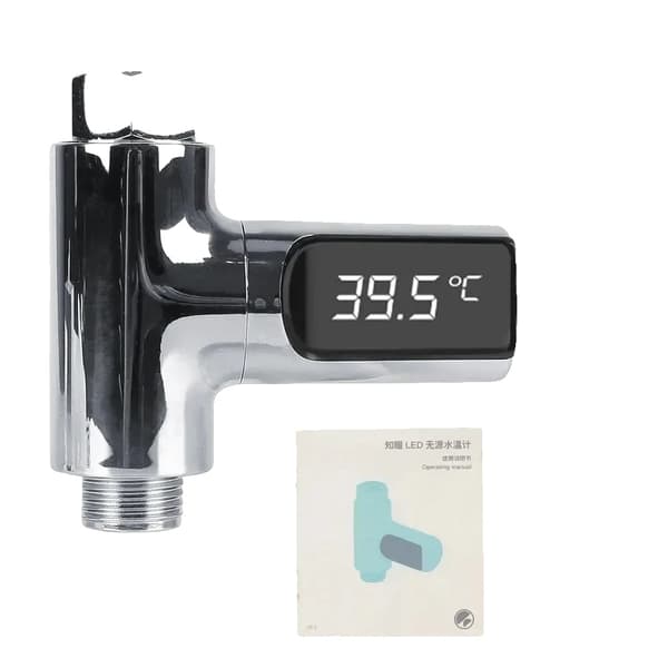 Brusevands termometer, 360° roterende LED-display, nem installation,Type 1dai