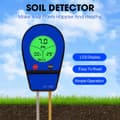 Miniatyrbild 3 av 6: Digital Soil Tester 3i1 Temperatur Fuktighet PH Meter Surhetsanalysator