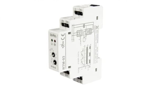 Temperaturregulator från -10 till 90 grader C, enkelmodul med hysteresinställning 0,25–2 grader C RTM-03 EXT10000251