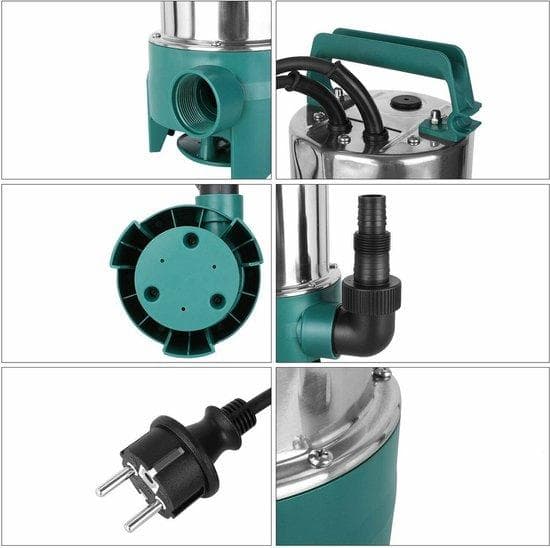 Submersion Pump Rostfritt stål - 1100W - Vattenpump - Bevattningssystem - Oljepump - Pump - Vatten - Diesel - Elektrisk - Rostfritt stål