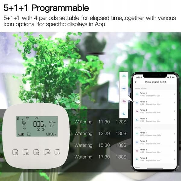 Automatiskt bevattningssystem - ARHATREYA - WiFi - Dubbelpump - Solpanel