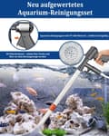 Pikkukuva 3 / 6: Lollanda Aquarium Filter – hiljainen pneumaattinen puhdistussarja hiekan imuun, vedenvaihtoon ja pohjan puhdistukseen