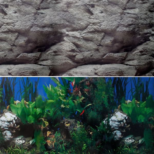 300 L Akvarium med Sort Kabinet, Tilbehør og Hvidt Sand | Akvarieskabe, Sand, Dekorationer, Planter, Dyppevarmer, Filter, Luftpumpe, Belysning