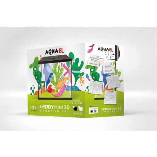 Aquarium Set Leddy Mini Svart 35 Cm