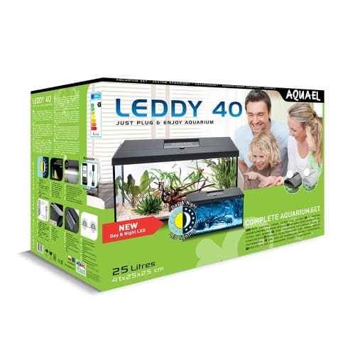Premium Day & Night Akvarium Set Svart