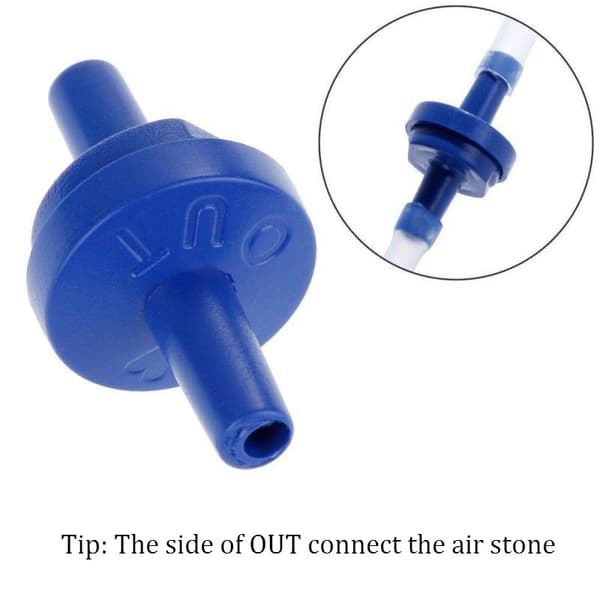 Backventil för Akvariets Syrgasluftpump Backflow-Plast Anti-Backflow Dropship