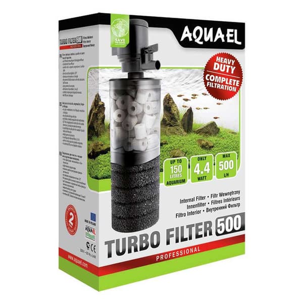 Aquael Akvarium Filter Turbo Filter 500 Sort