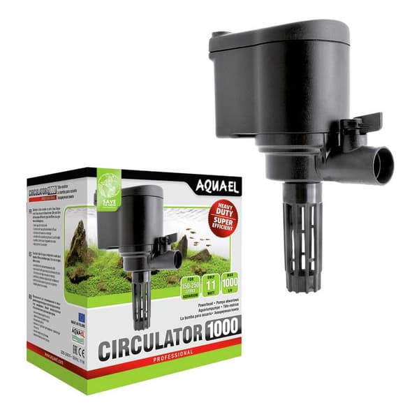 Aquael Akvarie Pumpe Circulator 1000 Søvfarvet