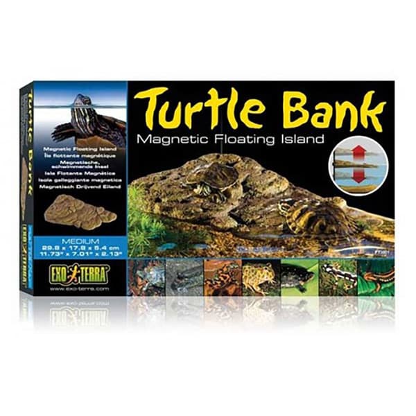 Exo Terra Medium Magnetisk Flydende ø Turtle Bank  29.8 x 17.8 x 5.4 cm