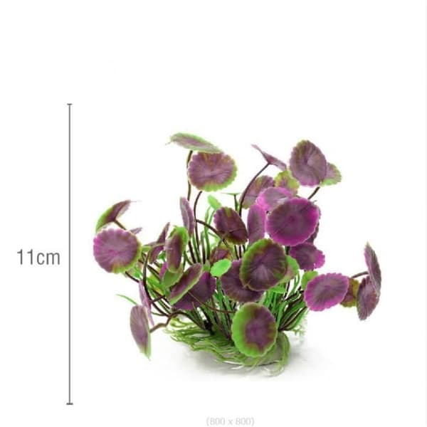 Lila vatten plast konstgjord växt Fish Tank Aquarium Ornament