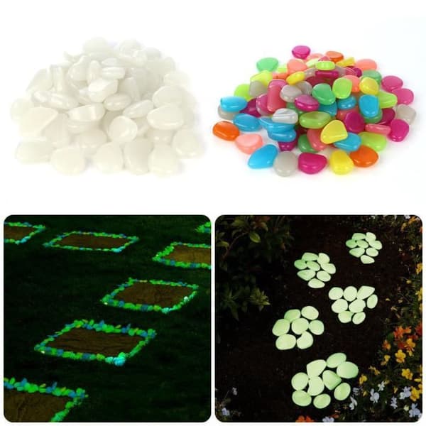Luminous Pebble - Eli - Flerfärgad - Trädgårdsdekoration - Akvariumdekoration - Giftfri