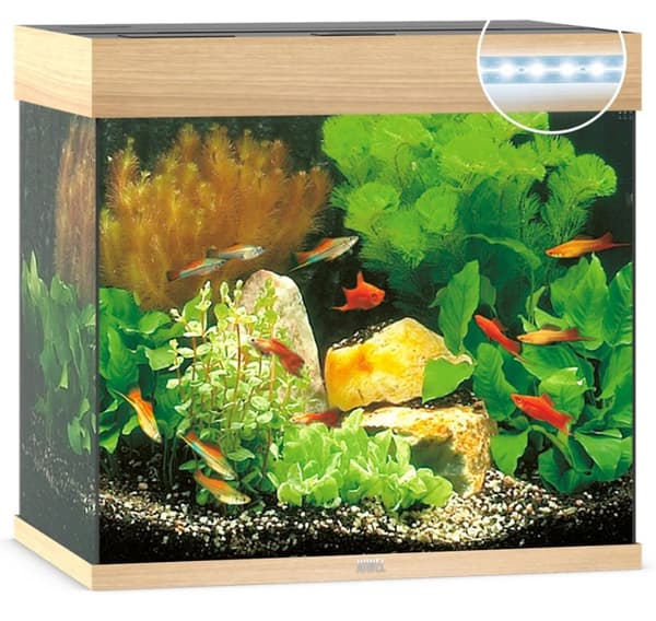 Aquarium Lido LED 120 L light wood