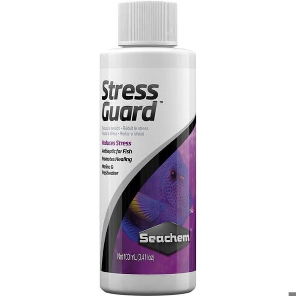 Tillbehör för akvarium - Seachem - Stressguard - 100 ml - Antiseptisk - Sårläkande