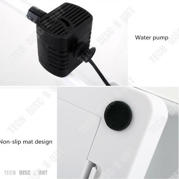 TD® akvarium elektrisk lampa led 30 cm skrivbordsarrangör barn svart tjej interiör hem billig design belysning mini