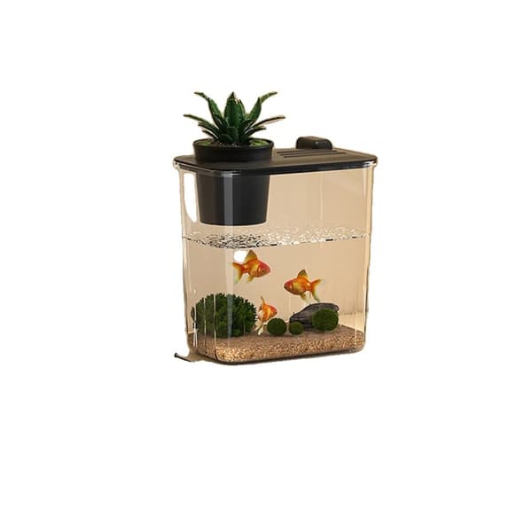 Mini Desktop Akvarium, Komplet Startpakke, Holdbar Akryl Konstruktion,Lille