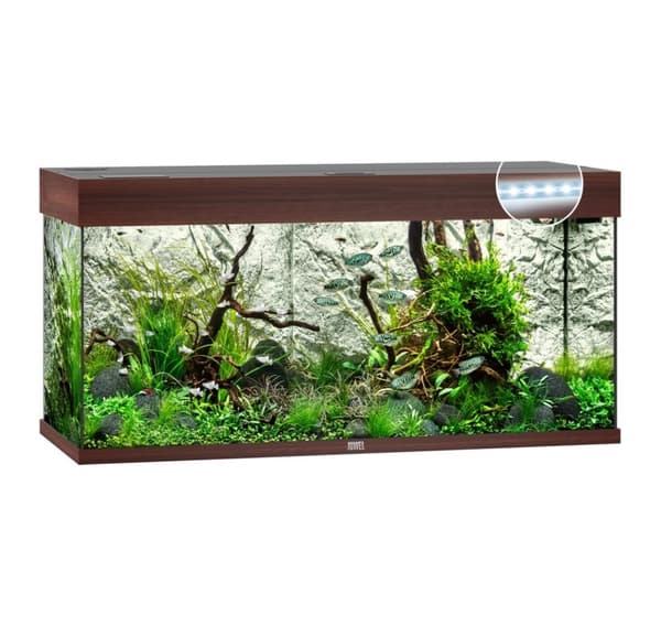Aquarium Rio LED 180 L mørkt tre