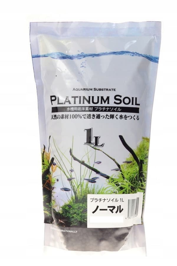 QualDrop PLATINIUM SOIL svart pulver 1L - mineralsubstrat för odling av vattenväxter