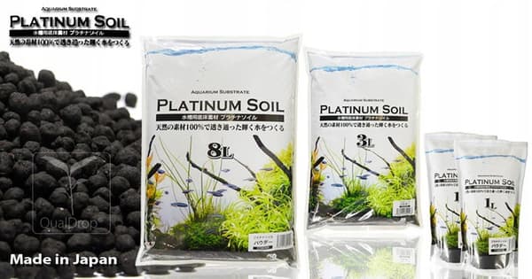 QualDrop PLATINIUM SOIL sort pulver 3L - mineralsubstrat til dyrkning af vandplanter