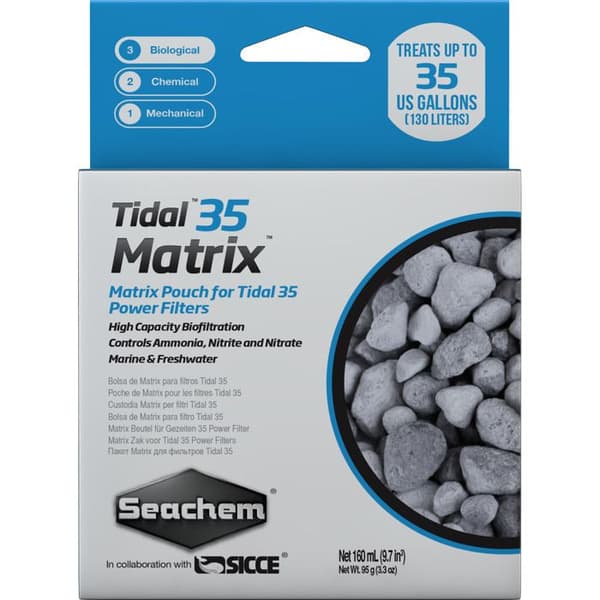 Tillbehör filtret akvarium Seachem Tidal 35 Matrix