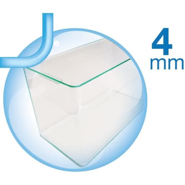Akvariumsats - ZOLUX - Aqua clear 50 - 32 liter - Svart glas - Vattenfallsfilter 280L/h