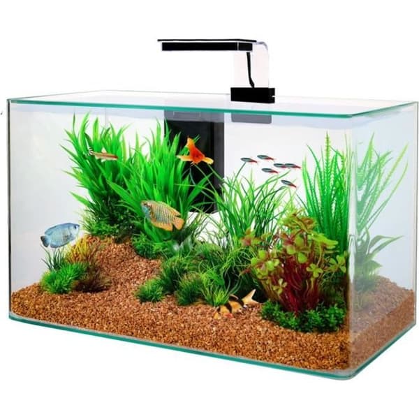Akvariumsats - ZOLUX - Aqua clear 50 - 32 liter - Svart glas - Vattenfallsfilter 280L/h