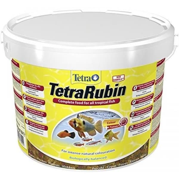 Akvariumfoder Tetra Rubin 10L - Intensifierar färger - Kalltvattenfiskar