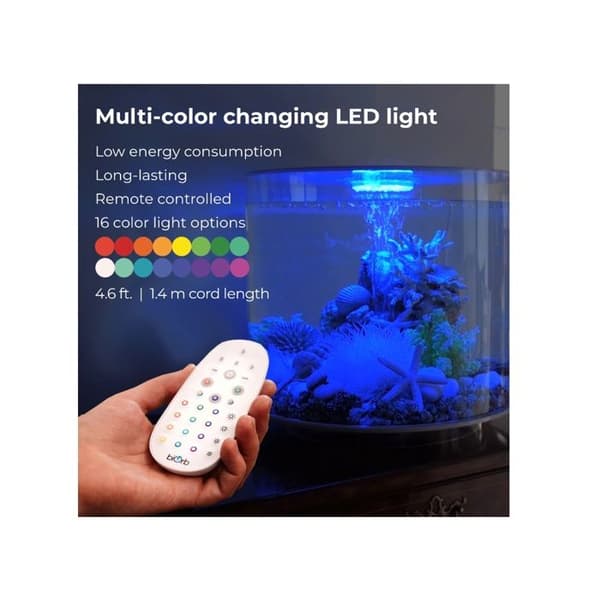 Oase Aquarium rund 15l svart LED - Tube 15 LED svart