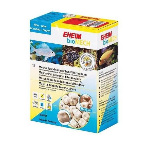 Accessoire Filtre Aquarium - Eheim - Biomech 5L - Mekanisk Filtrering - Biologisk Filtrering - pH Neutralt