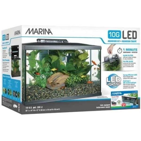 Akvariumset - MARINA - Modell 15256 - 38L - LED-belysning - Tyst filter