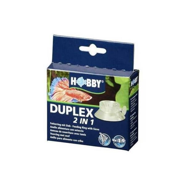 Accessoar för akvarium - Hobby - Duplex - 2 i 1 - Silverfärgad - Plast