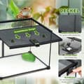 Miniatyrbillede 5 af 9: Reptil Terrarium, 50x30x35 cm, Sort