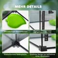 Miniatyrbillede 6 af 9: Reptil Terrarium, 50x30x35 cm, Sort